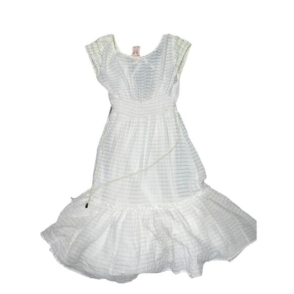 Free People Fairy Dream Cloud Off White Tiered Boho Flare Dress XS A004136 - Picture 8 of 8